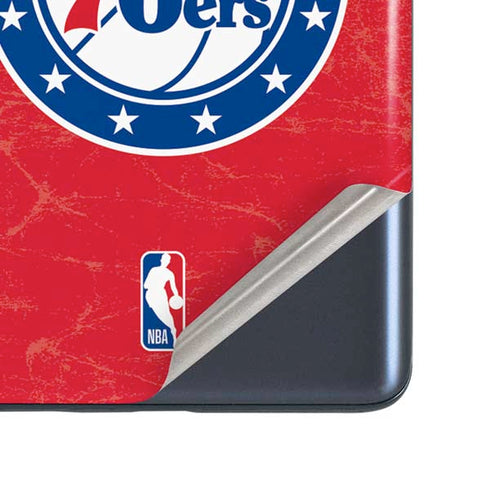 NBA Philadelphia 76ers Distressed Galaxy S20 Fan Edition Skin
